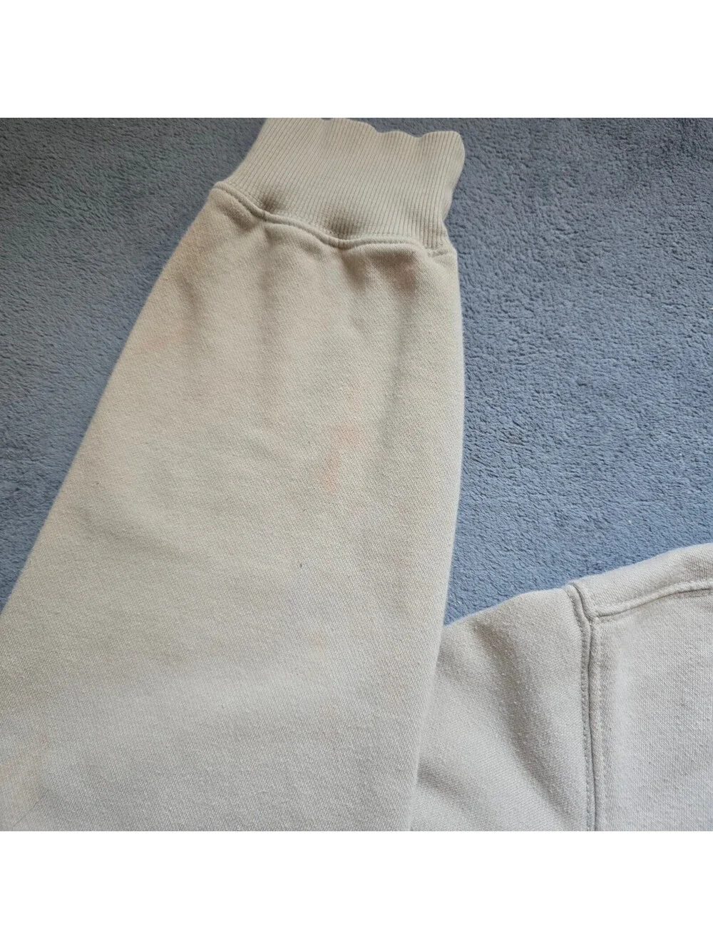 The North Face Tan Beige Pullover Hoodie Sweatshirt Mens XL Small Chest Logo